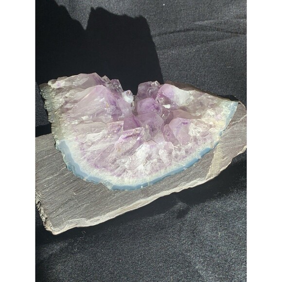 6Lb Lavender Amethyst Cut Geode Quartz Crystal Cluster Two-sided Polish - Picture 5 of 9
